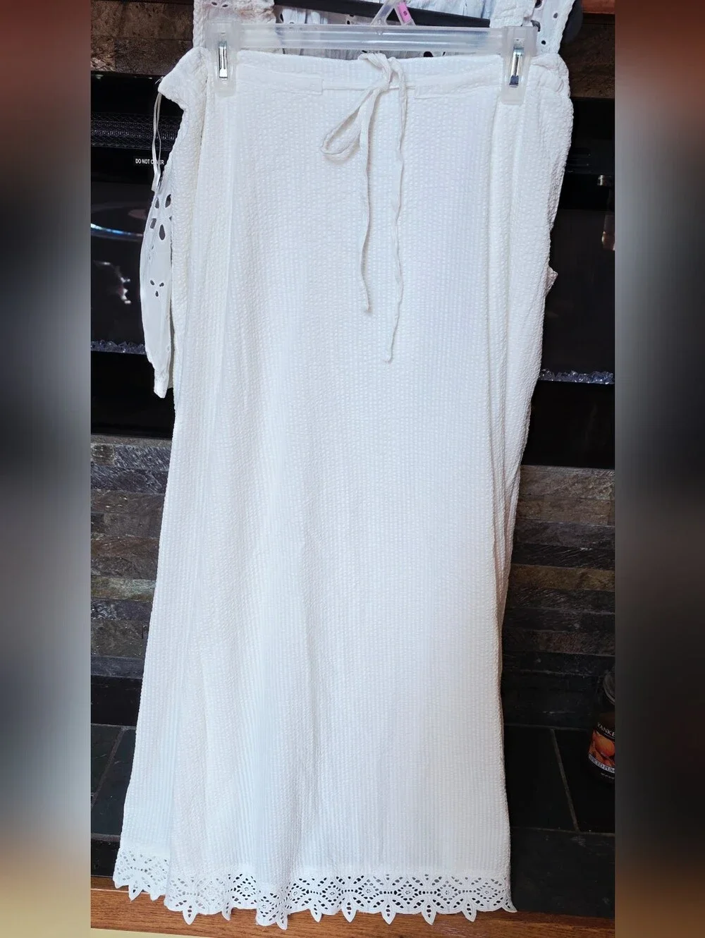 NWT Free People Madelyn Cotton Maxi Skirt Set – Sugar Swizzle – Large